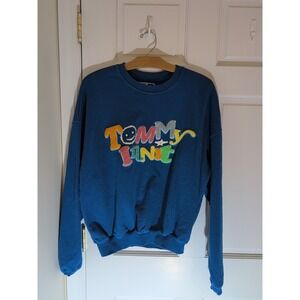 TommyInnit 21 Pogchamp Sweatshirt Blue Size Medium Tommy Innit Sweater